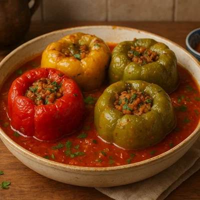 Dolmeh Felfel – Persisch gefüllte Paprika mit Reis und Hackfleisch