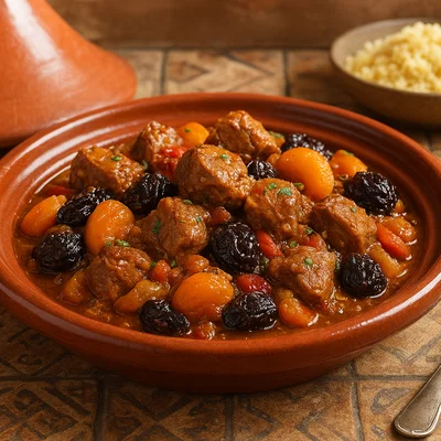 Lamm-Tajine mit getrockneten Früchten