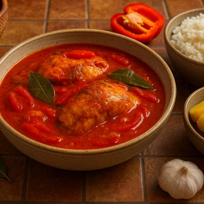 Moamba de Peixe – Angolanischer Fisch in Paprika-Kokos-Palmöl-Soße