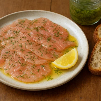 Gebeizter Fisch mit Zitrus-Dill-Beize