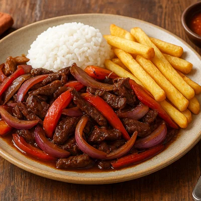Lomo Saltado – Peruanische Rinderpfanne mit Pommes