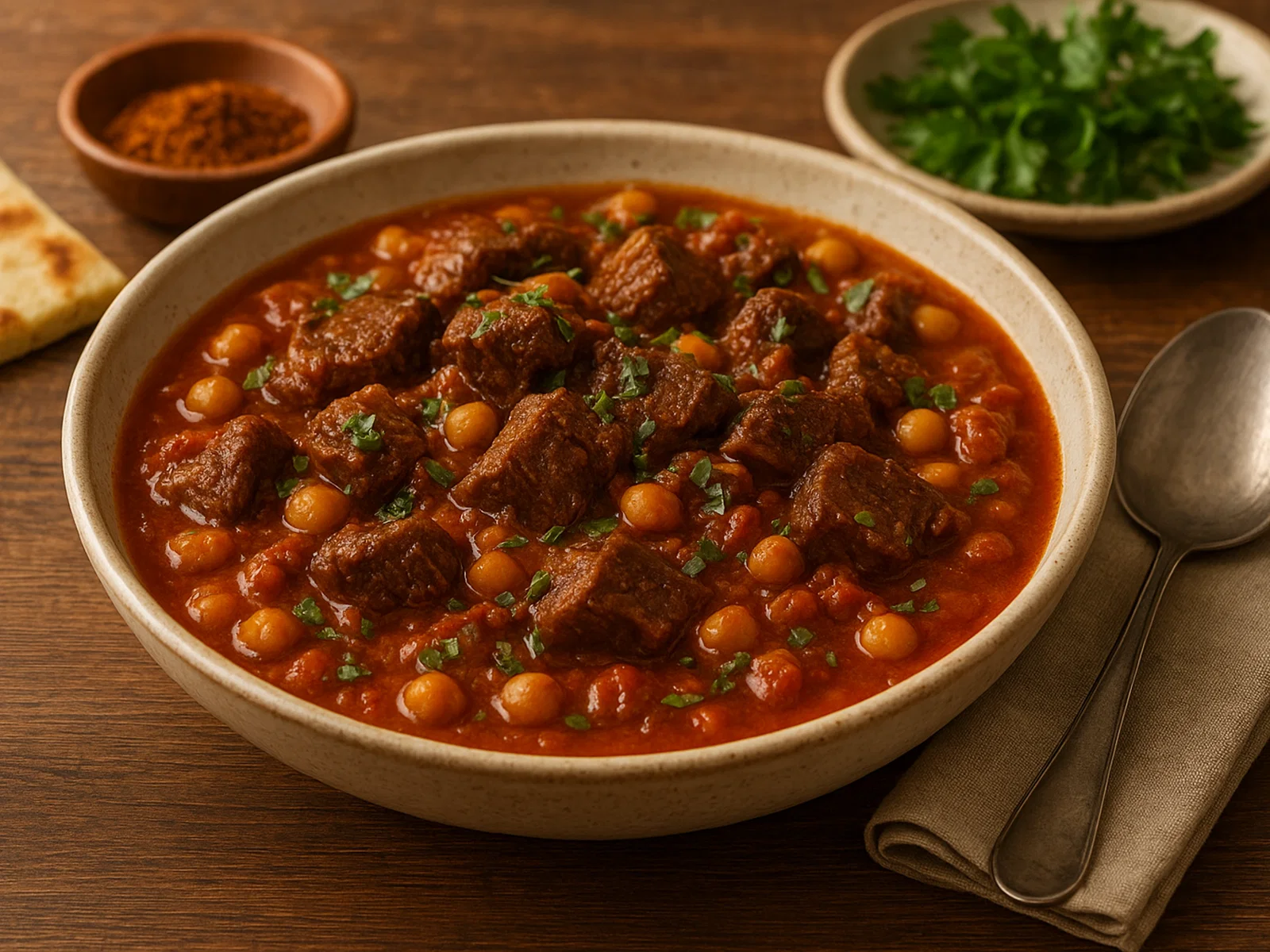 Marmar – orientalisch geschmortes Rindfleisch mit Kräutern