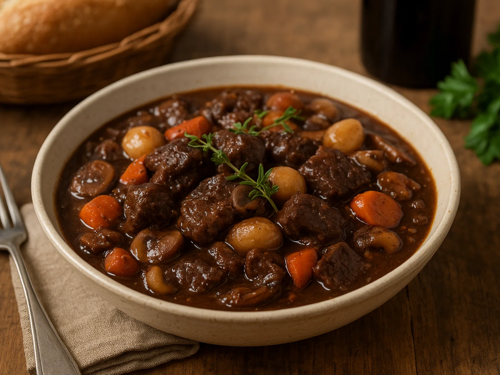 Klassisches Boeuf Bourguignon