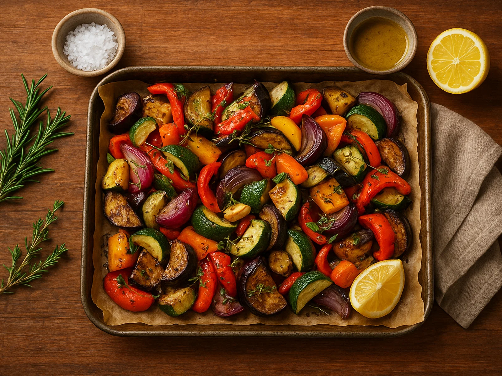 Mediterranes Ofengemüse vom Blech