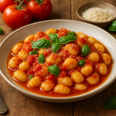 Gnocchi mit Tomaten-Basilikum-Sauce