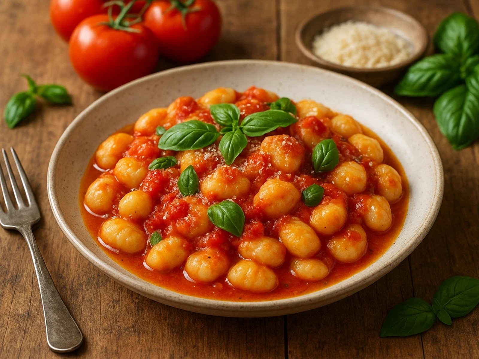 Gnocchi mit Tomaten-Basilikum-Sauce