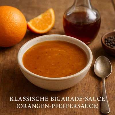 Klassische Bigarade-Sauce (Orangen-Pfeffersauce)