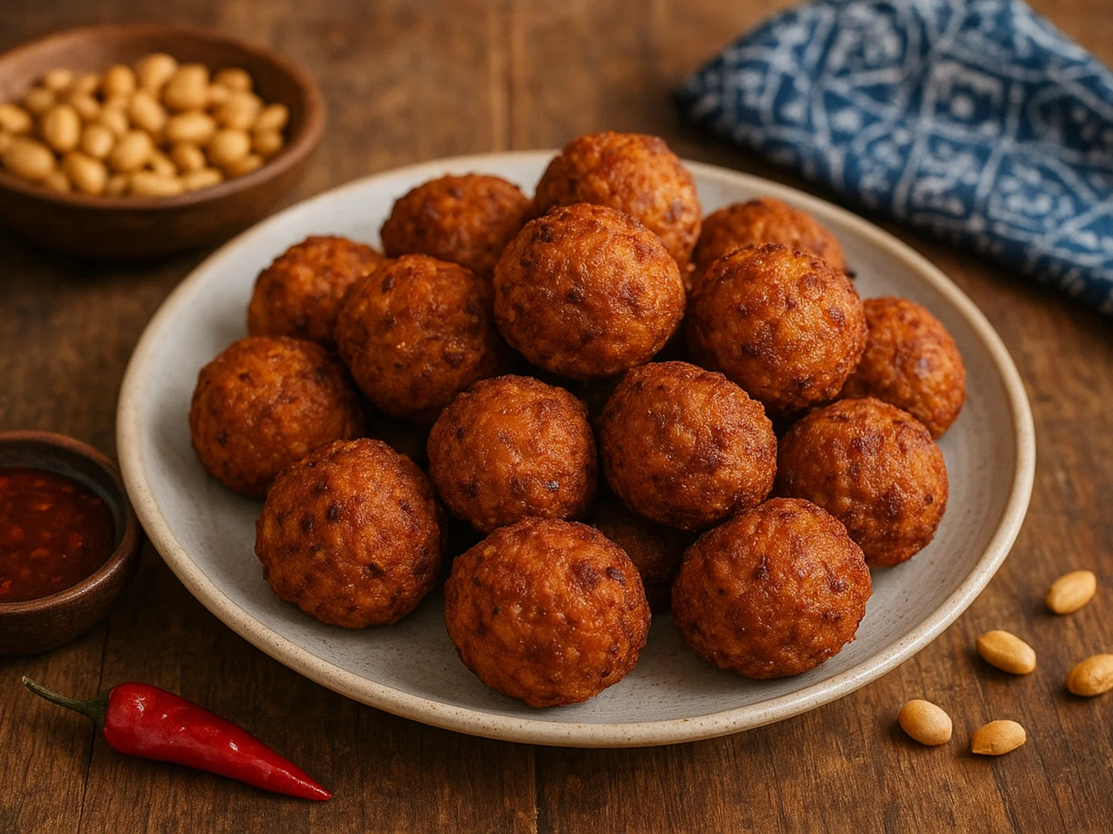 Kuli Kuli – Knusprige nigerianische Erdnussbällchen