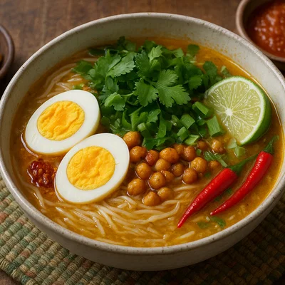 Mohinga – Burmesische Fischsuppe mit Reisnudeln