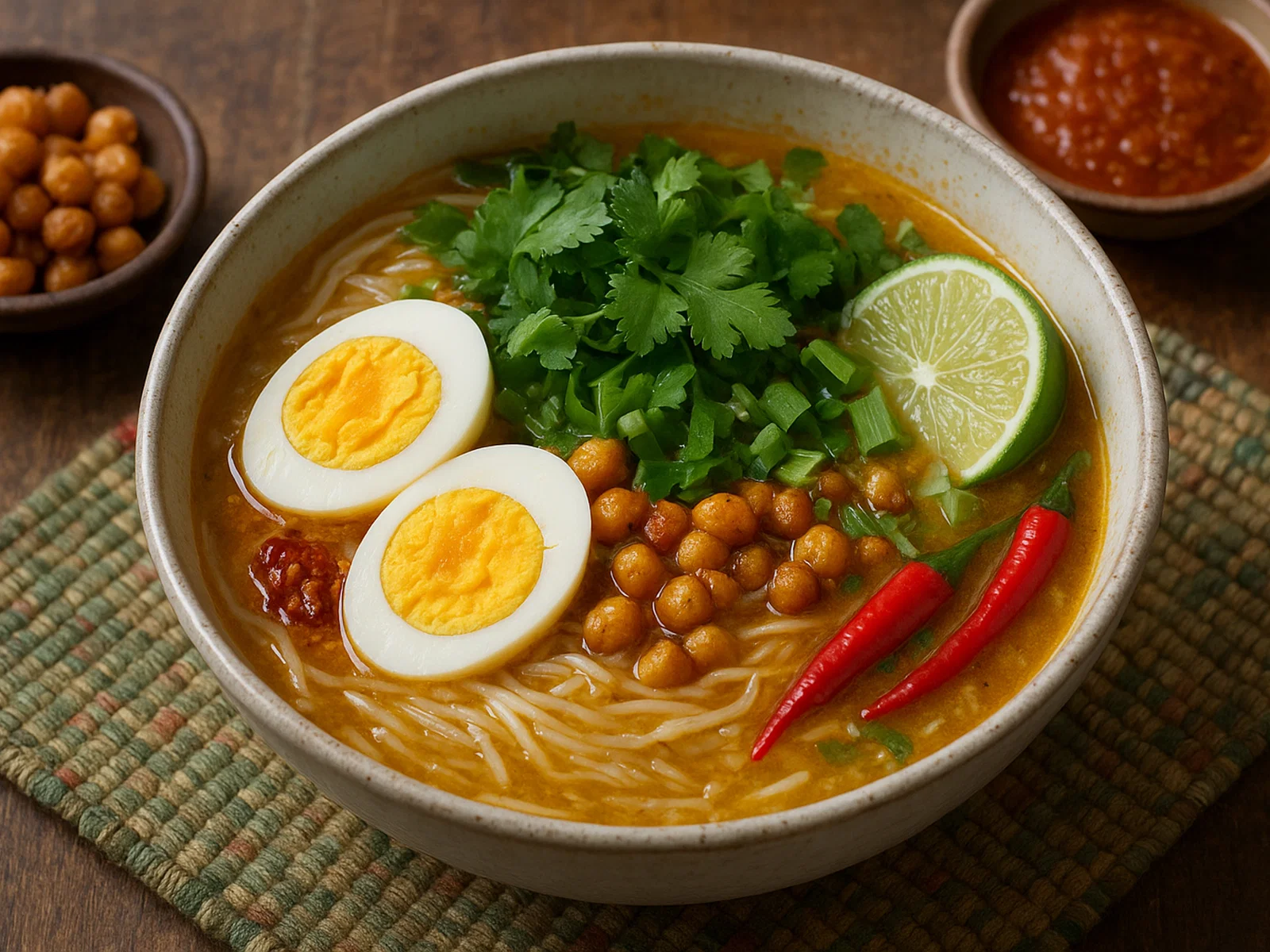 Mohinga – Burmesische Fischsuppe mit Reisnudeln