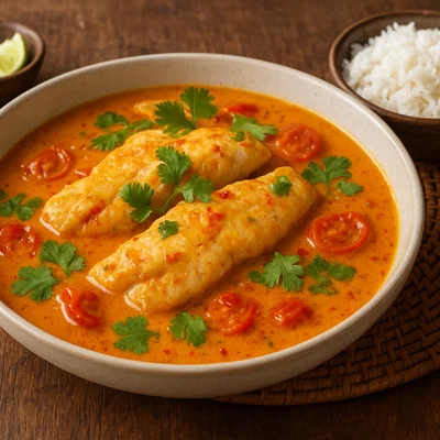 Ikan Sabuko – Indonesischer Fisch in würziger Kokosmilchsauce