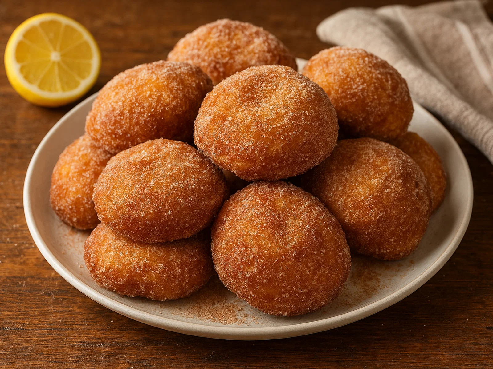 Malasadas – portugiesische Hawaii-Krapfen mit Zitronen-Zimtzucker
