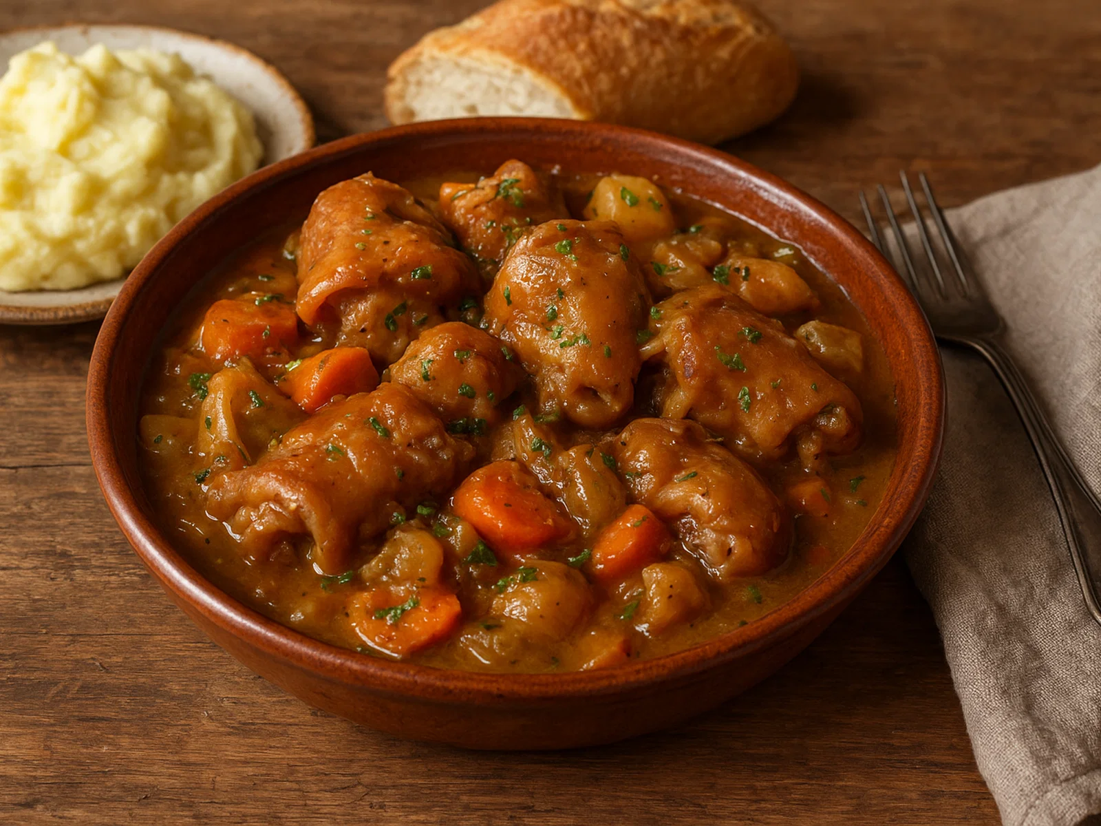 Ragout de Pattes de Cochon (geschmorte Schweinefüße)