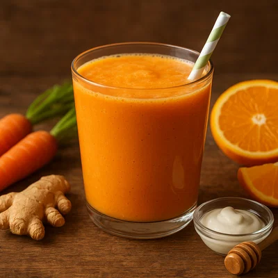 Erfrischender Karotten-Orangen-Smoothie mit Ingwer