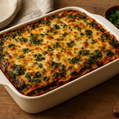 Grünkohl-Lasagne mit Béchamelsauce