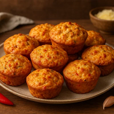 Pikante Chili-Knoblauch-Muffins