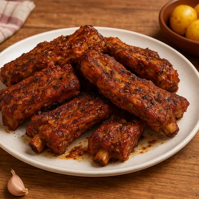 Marinierte Schweinefleischrippchen aus der Pfanne oder vom Grill