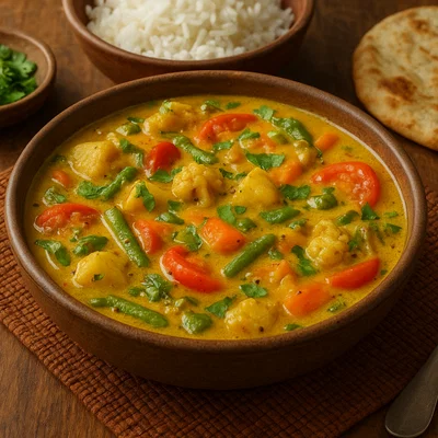 Burmesisches Gemüse-Curry mit Kokosmilch