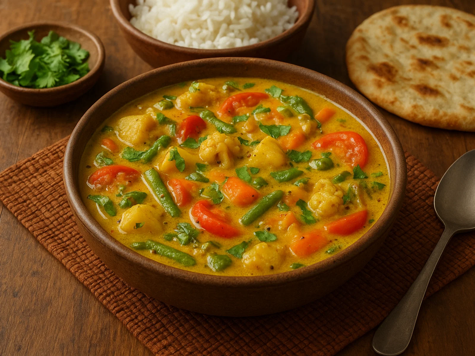 Burmesisches Gemüse-Curry mit Kokosmilch