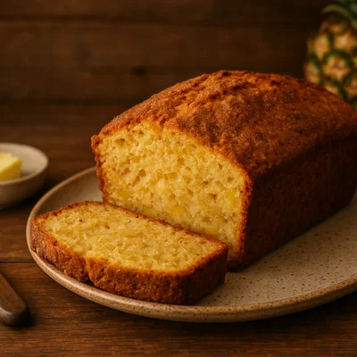 Saftiges Ananasbrot mit Zimt und Muskat