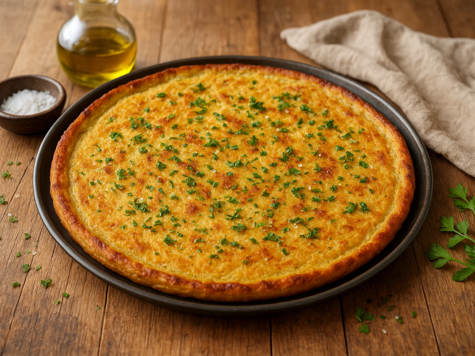 Soca (Farinata) – Knuspriger Kichererbsenpfannkuchen aus dem Ofen