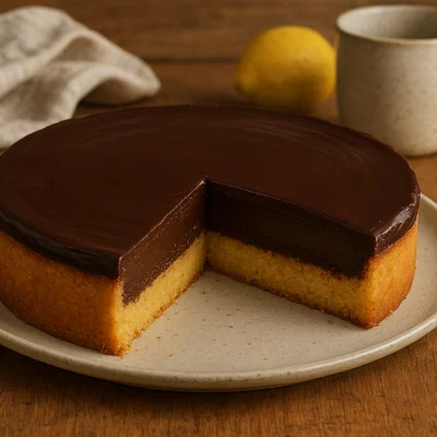 Polenta-Torte mit Schokoladenfüllung