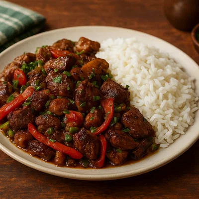 Moksi Meti – Surinamischer Mixed Grill aus dem Wok