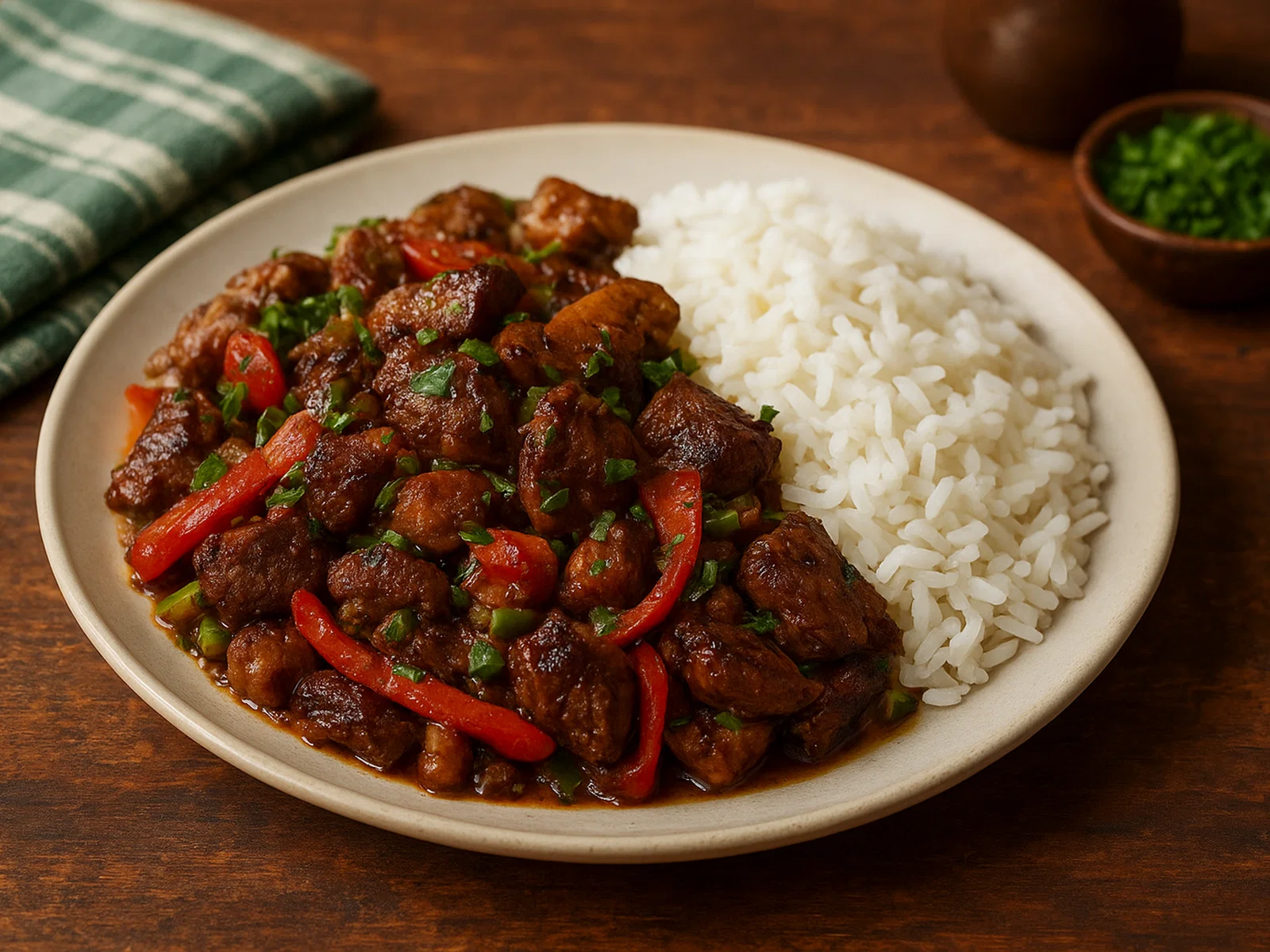 Moksi Meti – Surinamischer Mixed Grill aus dem Wok