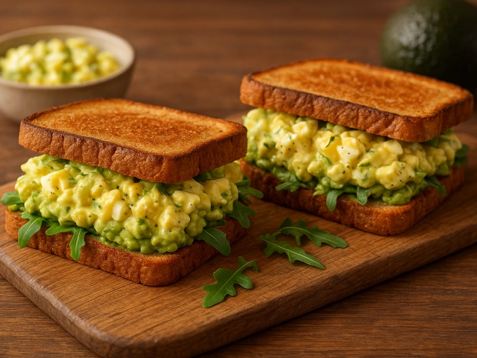 Avocado-Eiersalat-Sandwiches