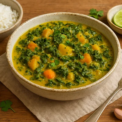 Grünkohl-Curry mit Kokosmilch