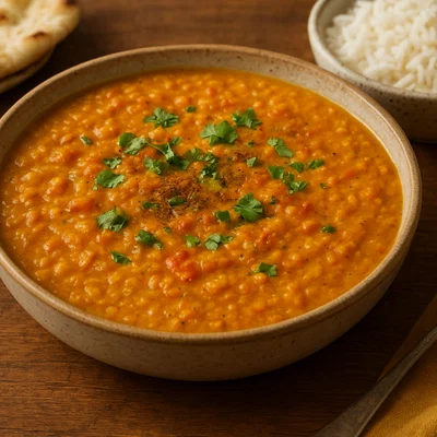 Cremiges Dhal Curry mit roten Linsen