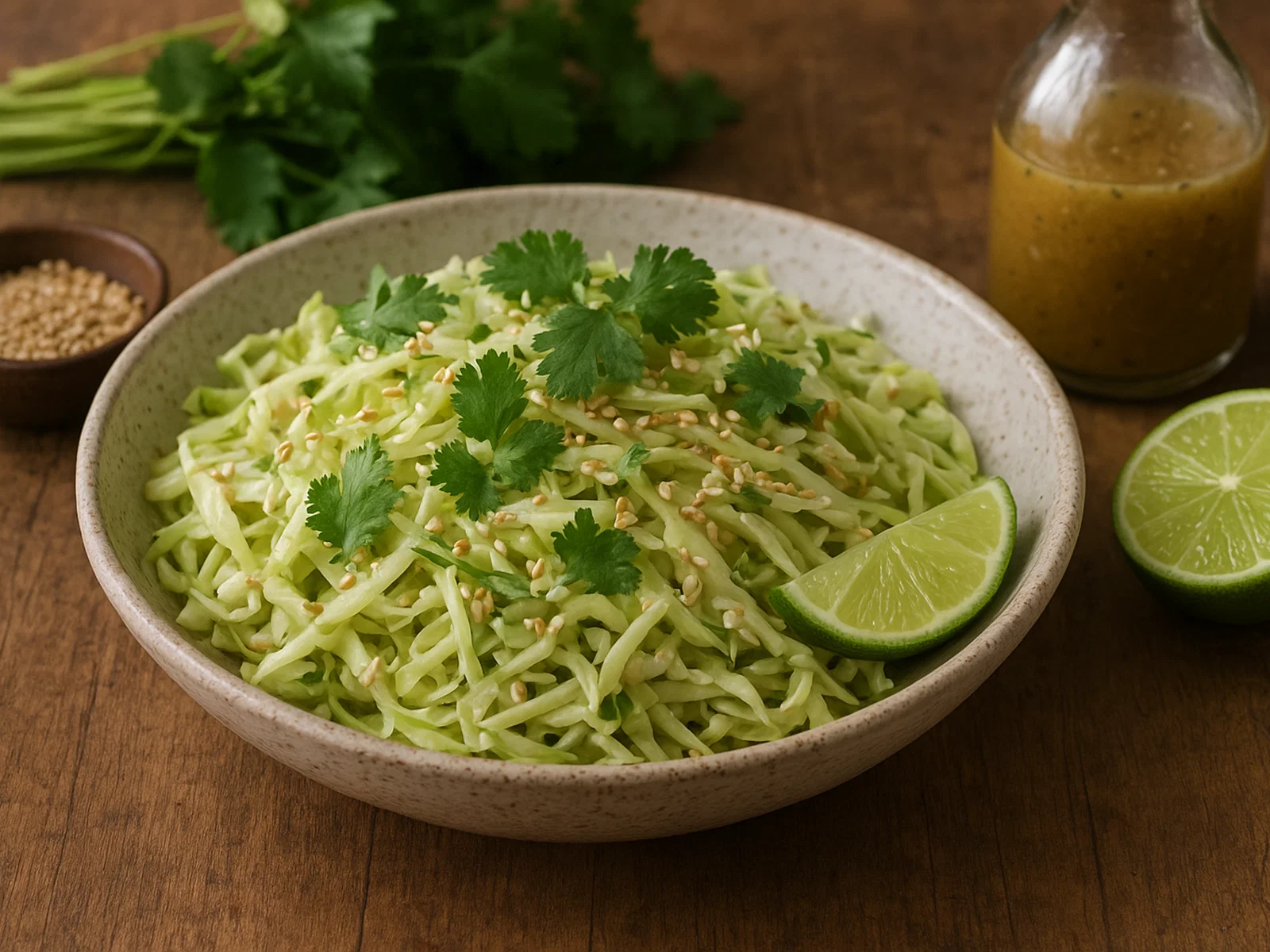 Asiatischer Spitzkohlsalat mit Sesam-Dressing