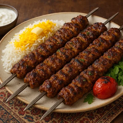 Kebab-e Barg – Persische Safran-Lammspieße