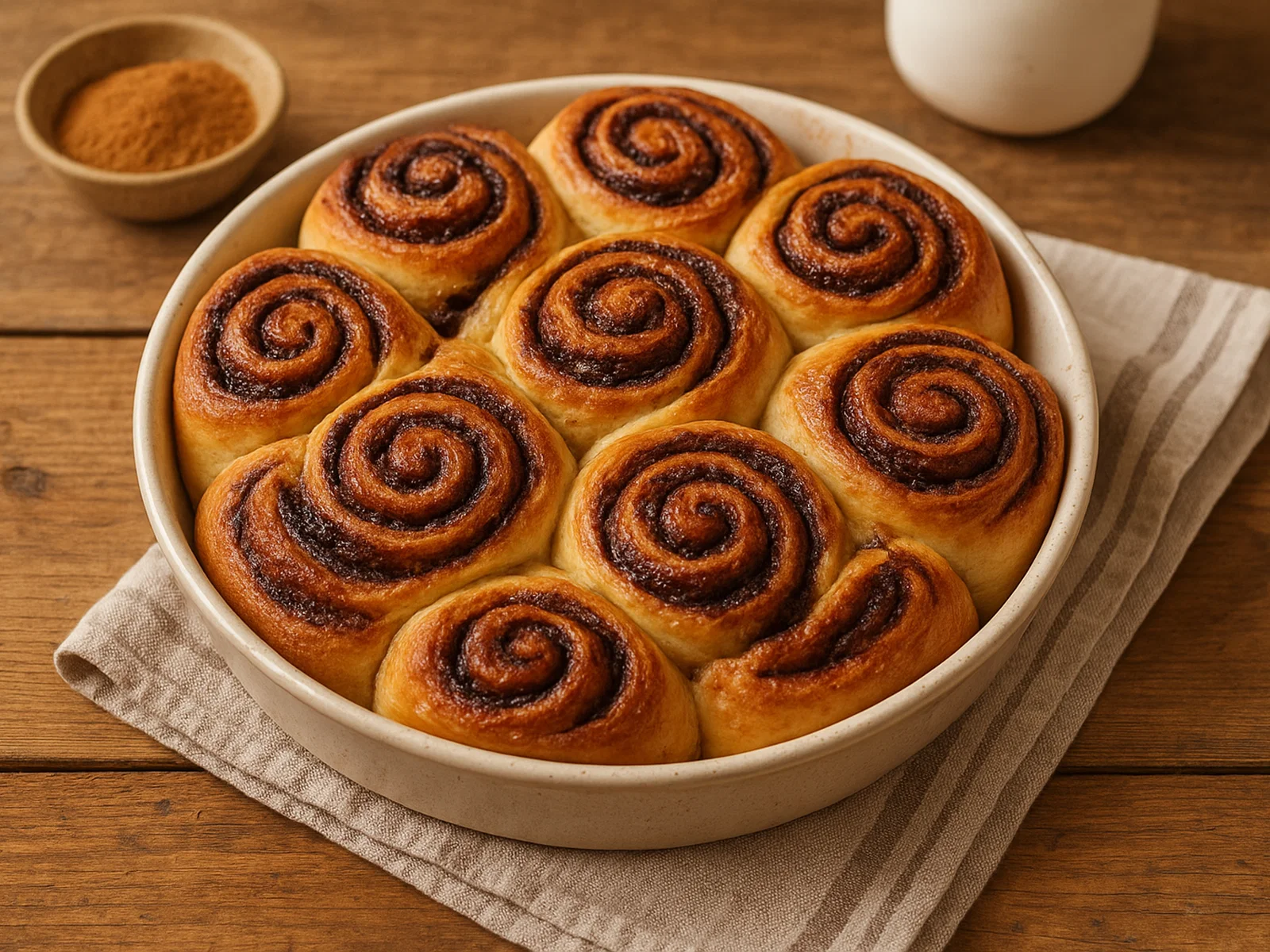 Schoko-Hefeschnecken mit Zimt und Vanille