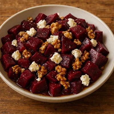 Rote-Bete-Salat mit Walnüssen und Feta