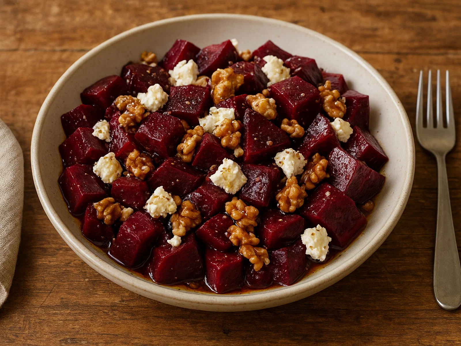 Rote-Bete-Salat mit Walnüssen und Feta