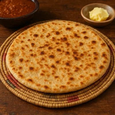 Äthiopisches Kitcha (einfaches Pfannenfladenbrot)