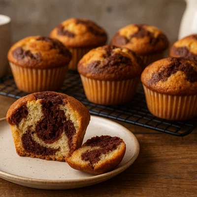 Saftige Marmorkuchen-Muffins