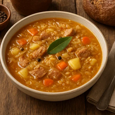 Hapukapsasupp – Estnische Sauerkrautsuppe mit Schweinefleisch und Gerste