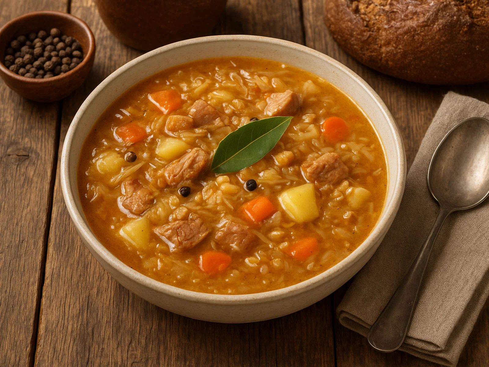 Hapukapsasupp – Estnische Sauerkrautsuppe mit Schweinefleisch und Gerste