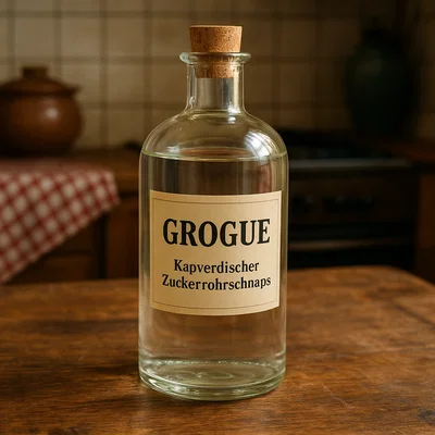 Grogue (kapverdischer Zuckerrohrschnaps)