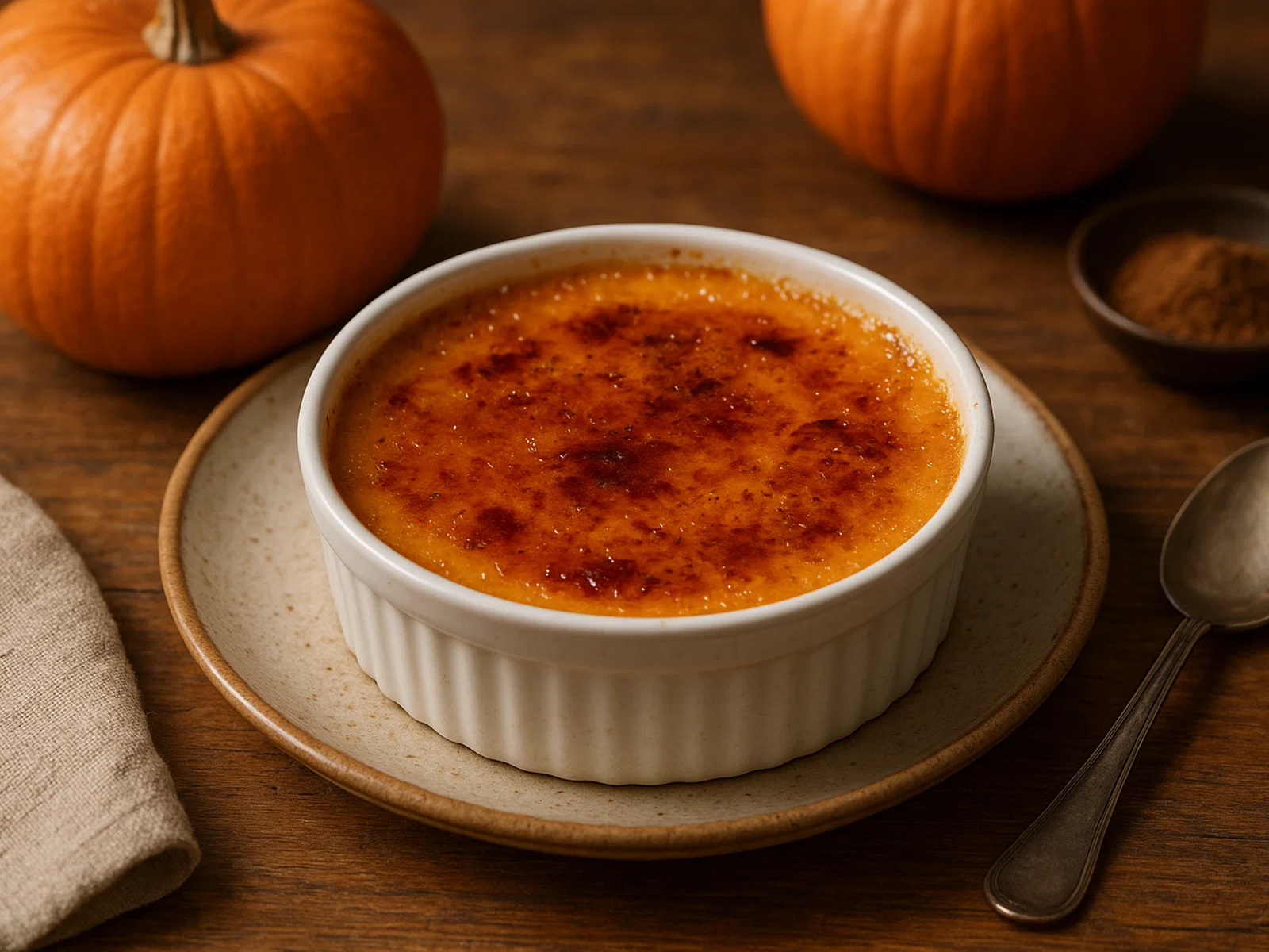 Kürbis-Crème-Brûlée