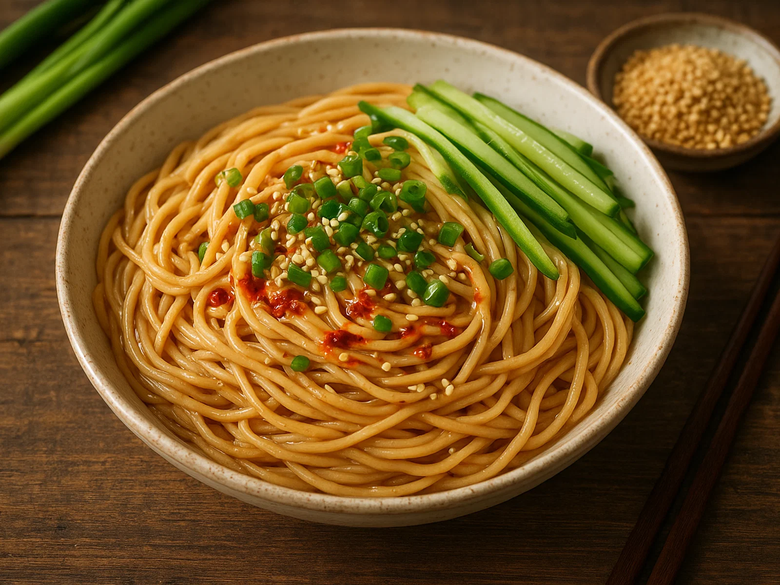 Ma Jiang Mian – chinesische Sesamnudeln