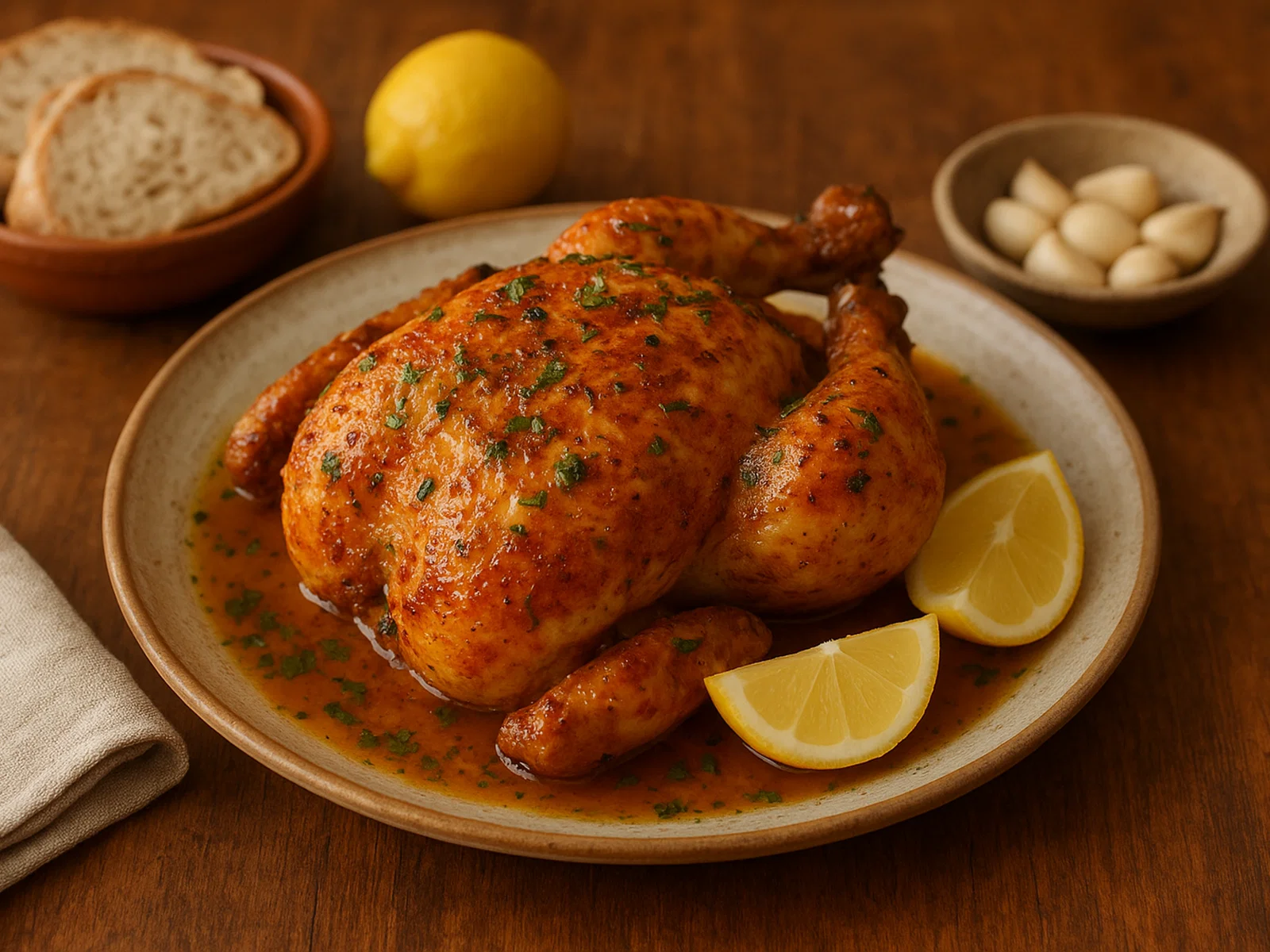 Frango à Cafriela – Portugiesisches Knoblauch-Zitronen-Hähnchen