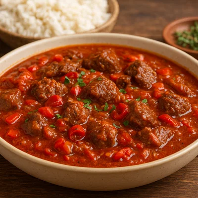 Kadun Pika – Nigerianischer Rindfleischtopf in pikanter Pfeffersauce