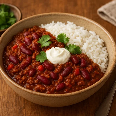 Amerikanischer Chili con Carne mit Bohnen