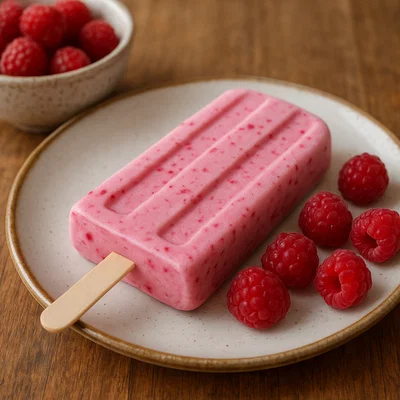 Himbeer-Joghurt-Eis am Stiel