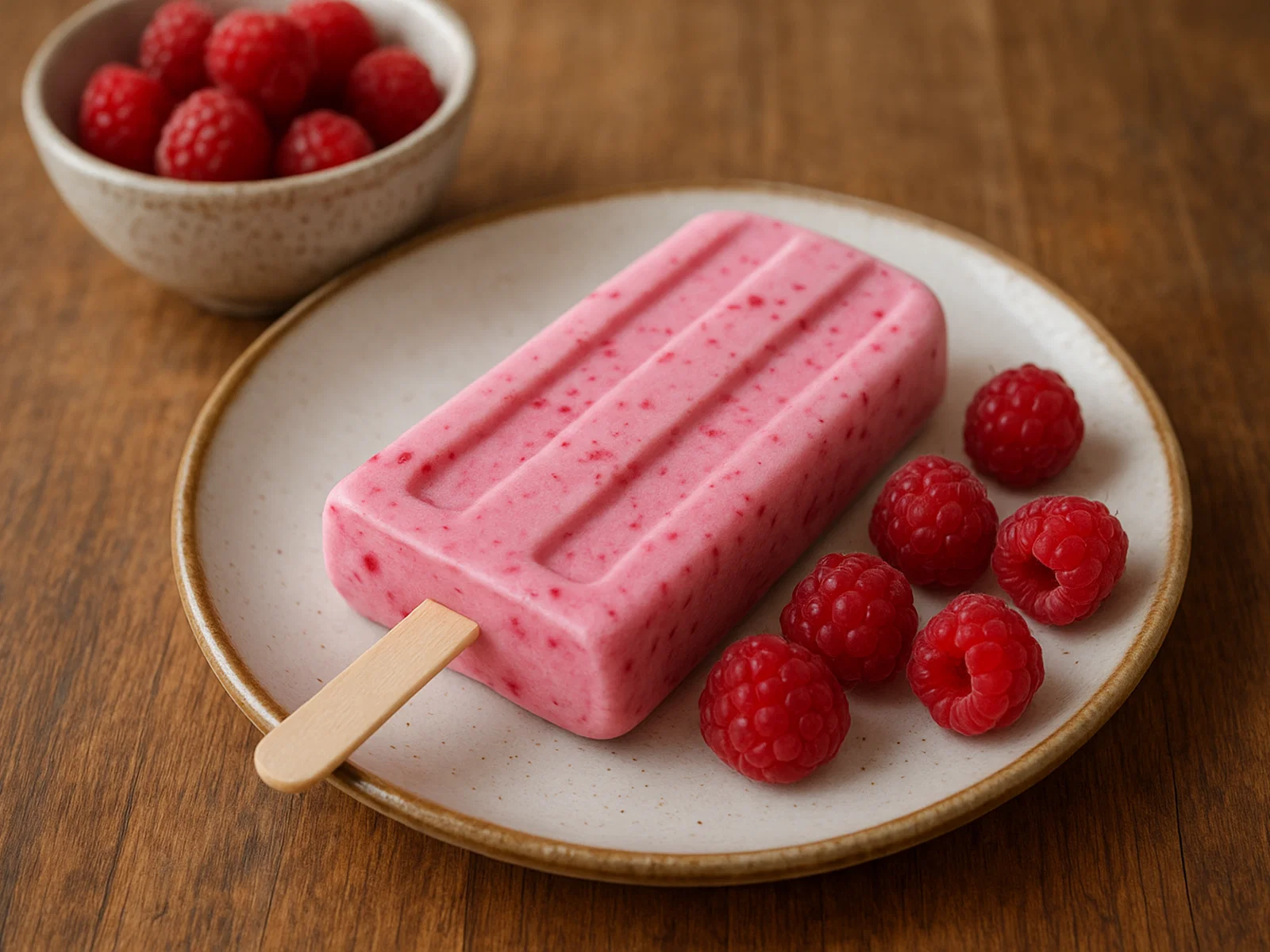 Himbeer-Joghurt-Eis am Stiel