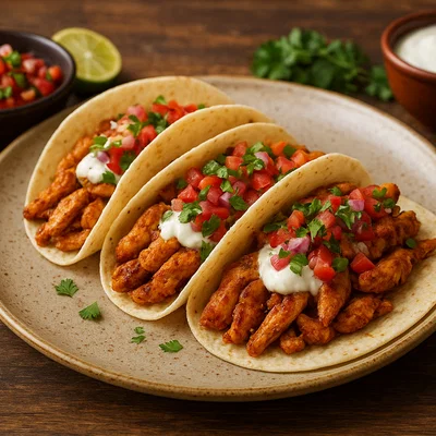 Hühnchen-Tacos mit frischer Tomaten-Salsa