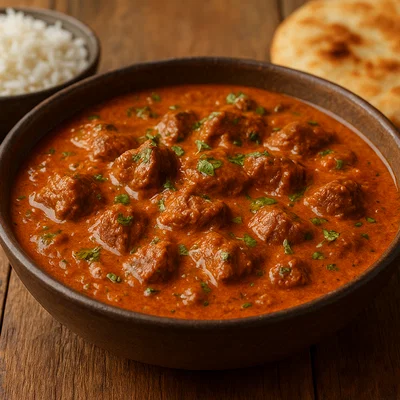 Rori – geschmortes Rindfleisch mit Tomaten, Joghurt und Kräutern